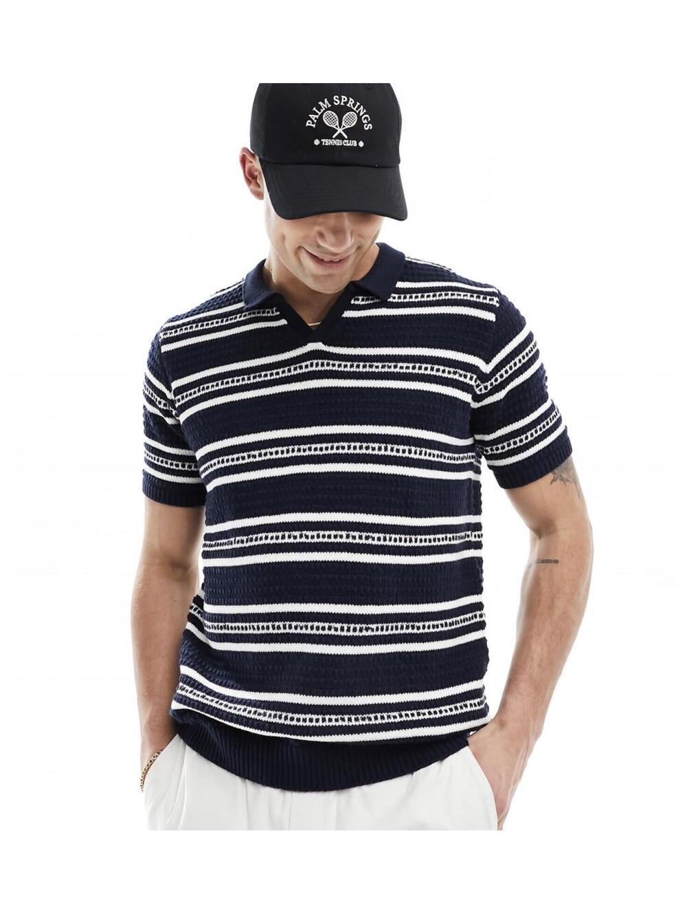 ASOS Brave Soul Trophy Knit Polo Top - Men's XL NWOT
